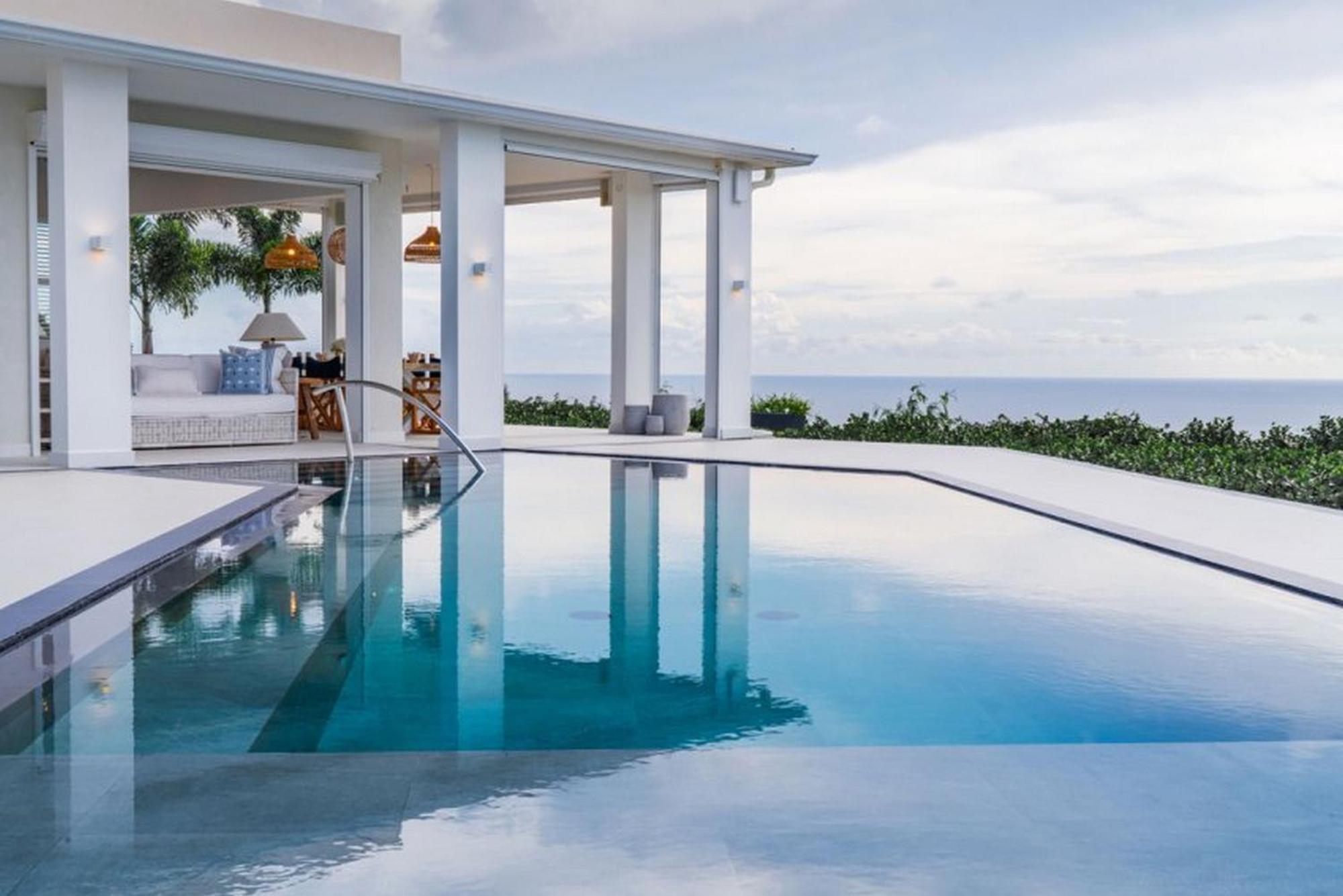 Incredible Views Of Sea From The Pool - Cool Breeze Villa Saint James Exterior photo