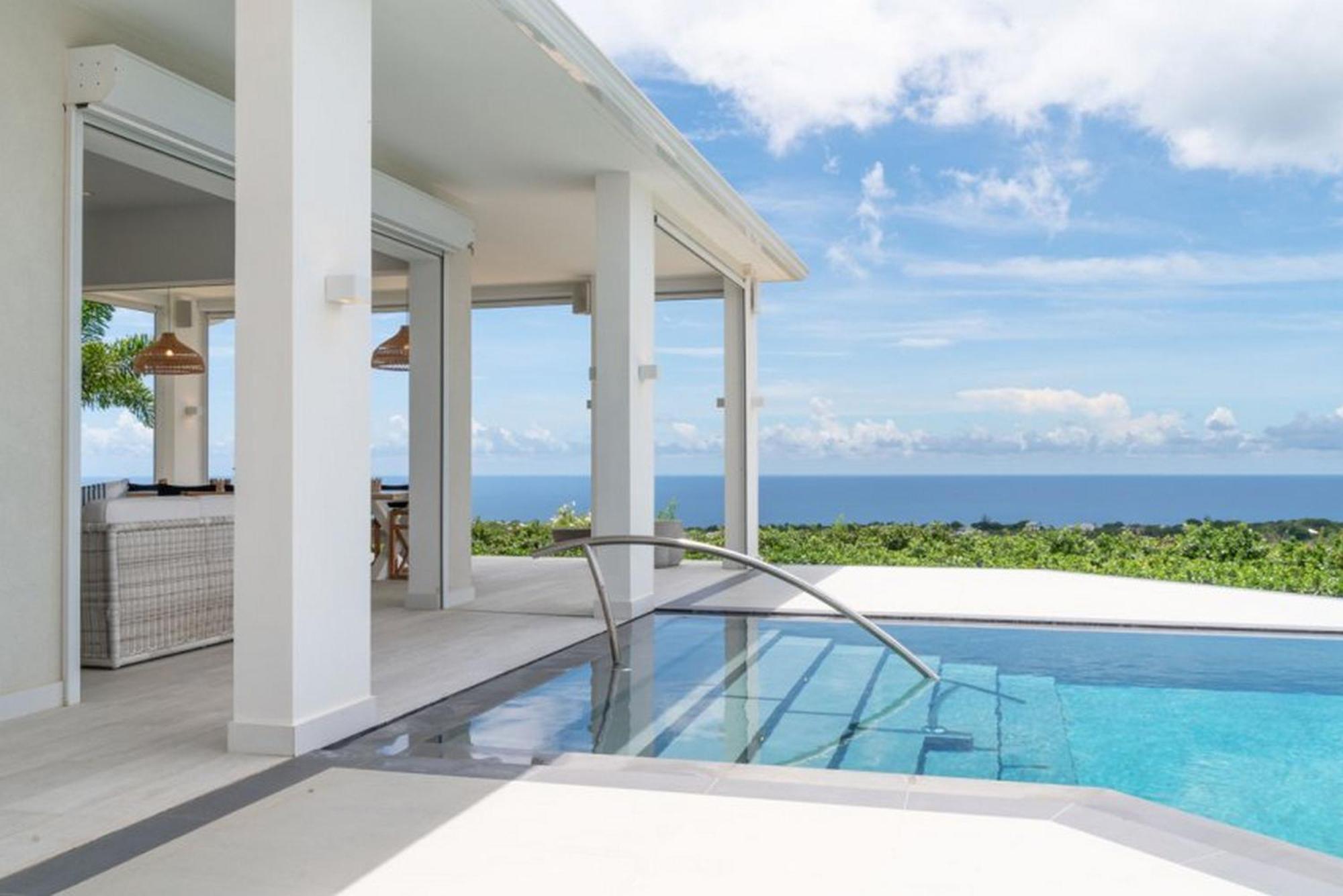 Incredible Views Of Sea From The Pool - Cool Breeze Villa Saint James Exterior photo